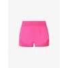 Sweaty Betty Womens Fuchsia Pink Tempo Run High-rise Stretch-woven Shorts In Pink