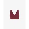 Sweaty Betty Womens Ultimate Studio Voop Performance Bra Garnet Red Xl In Red