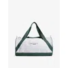 Sweaty Betty Womens Branded Shoulder-strap Cotton-canvas Duffle Bag Glade Green In Glade Green