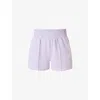 Sweaty Betty Womens Heather Purple Sand Wash Cloudweight Stretch-jersey Shorts Xxs