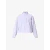 Sweaty Betty Womens Heather Purple Training Funnel-neck Stretch-woven Shell Jacket Xs