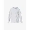 Sweaty Betty Womens Wind Down Zip-up Jersey Hoody Ice Grey Marl Xl In Ice Grey Marl