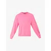 Sweaty Betty Womens Lollipop Pink After Class Crop Cotton And Modal-blend Sweatshirt In Pink