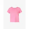 Sweaty Betty Womens Lollipop Pink Soft Flow Studio Strappy-back Stretch-jersey T-shirt In Pink