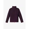 Sweaty Betty Front Zip Fleece Jacket In Midnight Cherry