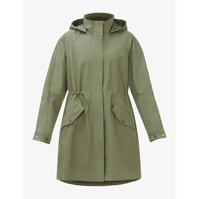 Sweaty Betty Womens Motion Mid-length Shell Parka Brackengreen