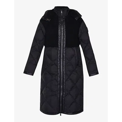 Sweaty Betty Womens  Navigate Quilted Longline Puffer Coat In Black