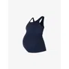 Sweaty Betty Womens Navy Blue All Day Maternity Scoop-neck Stretch-woven Vest