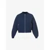 Sweaty Betty Womens Explorer Zip-up Stretch Recycled-polyester Bomber Jacket Navy Blue In Navy Blue