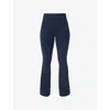 Sweaty Betty Womens Navy Blue Power 32in Stretch-woven Bootcut Workout Trousers Xs In Blue