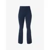 Sweaty Betty Womens Navy Blue Power 32in Stretch-woven Bootcut Workout Trousers Xs In Blue