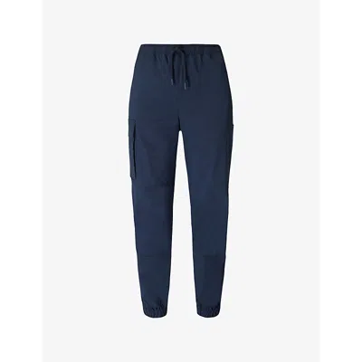 Sweaty Betty Womens  Quinn Patch-pocket Tapered Stretch-cotton Cargo Trousers