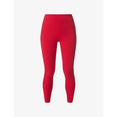 Sweaty Betty Womens Pepper Red Power 7/8 Gym Leggings