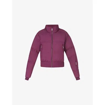 Sweaty Betty Womens Plum Purple Cropped Waterproof Ski Jacket
