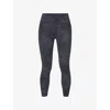 Sweaty Betty Womens Black Reflective Power Reflective Gym Leggings In Blue