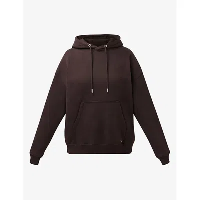 Sweaty Betty Womens Premium Brushed Classic Jersey Hoody Espressobrown In Brown