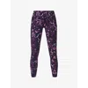 Sweaty Betty Womens  Power Workout Abstract-pattern Stretch-jersey Leggings In Purple Lilypad Print