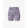Sweaty Betty Womens  Power 6 Graphic-print Stretch-jersey Biker Shorts In Multi