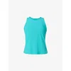 Sweaty Betty Womens Ripple Blue Zero Gravity Race Fit Stretch-woven Vest Top Xs