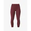Sweaty Betty Womens Garnet Red Runners 7/8 High-rise Stretch-jersey Leggings In Red