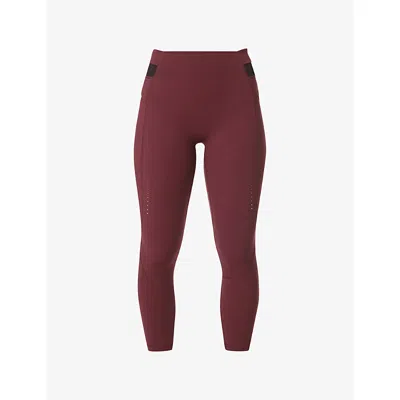 Sweaty Betty Womens Garnet Red Runners 7/8 High-rise Stretch-jersey Leggings