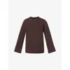 Sweaty Betty Womens  Peaceful Round-neck Relaxed-fit Ribbed Sweatshirt