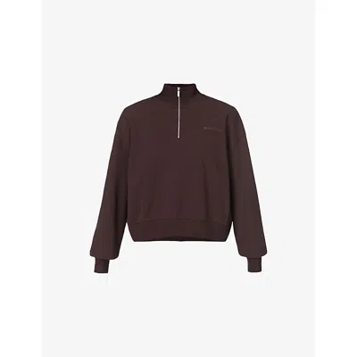 Sweaty Betty Womens  Revive Crop Cotton-blend Sweatshirt
