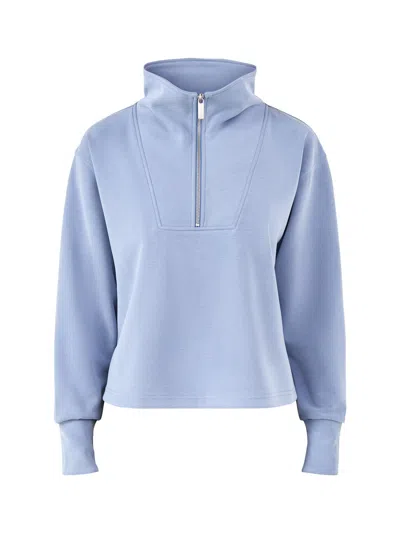 Sweaty Betty Womens Sand Wash Half Zip Sweatshirt Blue