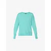 Sweaty Betty Womens Sea Spray Blue After Class Longline Jersey Sweatshirt Xxl In Sea Spray Blue