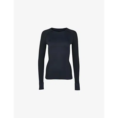 SWEATY BETTY WOMENS SWEATY BETTY ATHLETE SEAMLESS GYM LONG-SLEEVE STRETCH-WOVEN TOP