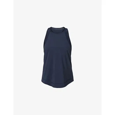 Sweaty Betty Womens Navy Blue Breathe Easy Stretch-woven Tank Top