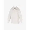 Sweaty Betty Radiant Half Zip Sweatshirt In Ice Grey Marl