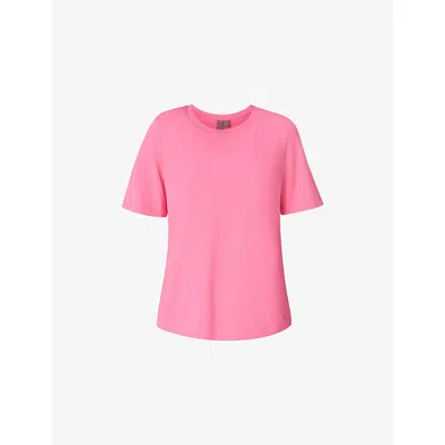 Sweaty Betty Womens Essential Crew Neck Cotton-jersey T-shirt Lollipop Pink Xl