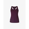 Sweaty Betty Womens Power Medium-impact Stretch-woven Vest Midnight Cherry In Midnight Cherry