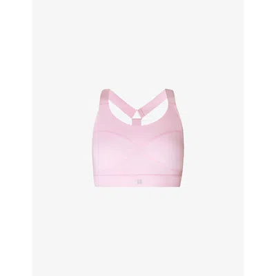 Sweaty Betty Womens  Power Medium-support Stretch-woven Sports Bra In Nerine Pink