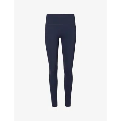 Sweaty Betty Womens Navy Blue Power Workout High-rise Stretch-jersey Leggings
