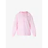 Sweaty Betty Womens Revive Logo-print Relaxed-fit Stretch Recycled-polyester Hoody Nerine Pink In Nerine Pink