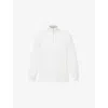 Sweaty Betty Revive Cotton Blend Half Zip Sweatshirt In Lily White