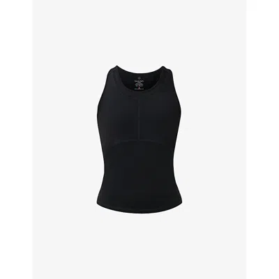 Sweaty Betty Womens Black Runner's High Three Pocket Vest Top