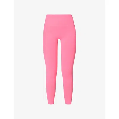 SWEATY BETTY WOMENS LOLLIPOP PINK STAMINA SEAMLESS LEGGINGS