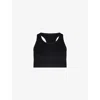Sweaty Betty Womens Black Stamina Seamless Stretch-woven Sports Bra In Black