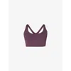 Sweaty Betty Womens Neptune Purple Ultimate Studio Racerback Sports Bra In Purple