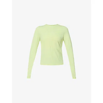 Sweaty Betty Womens Uv Long-sleeve Stretch-woven Top Pomelo Green Xxl