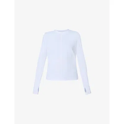 Sweaty Betty Womens Uv Long-sleeve Stretch-woven Top White Xs