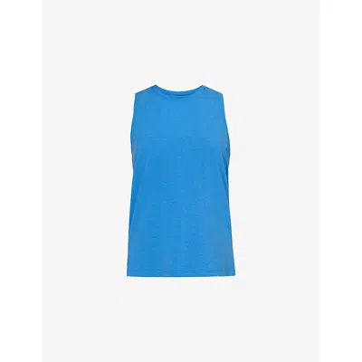 Sweaty Betty Womens Soft Flow Studio Stretch-woven Tank Top Tidal Blue Xxs