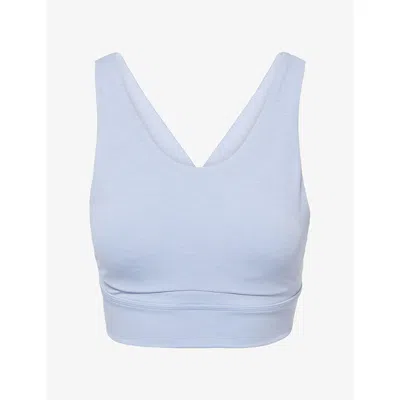 Sweaty Betty Womens Ultimate Move Cut-out Back Sports Bra Laguna Blue Marl Xl