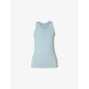 Sweaty Betty Womens Athlete Seamless Stretch-woven Tank Top Vapour Blue In Blue
