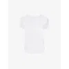 Sweaty Betty Womens Breathe Easy Short-sleeve Stretch Recycled-polyester Top White In White