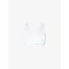 Sweaty Betty Womens Power Pro Running Stretch-woven Bra White In White