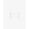 Sweaty Betty Womens Lily White Mindful Seamless Stretch-woven Sports Bra In White